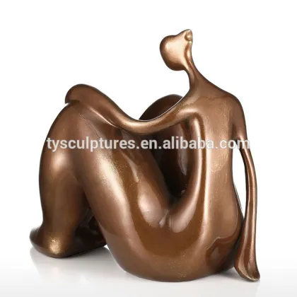 Wholesale fiberglass resin art yoga pose sculpture for garden ornaments