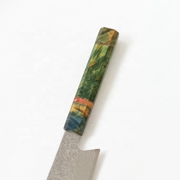 Manico di resina in legno stabilizzato ottagonale Professional a 67 strati Damasco in acciaio giapponese da cucina da cucina per cucina casalinga
