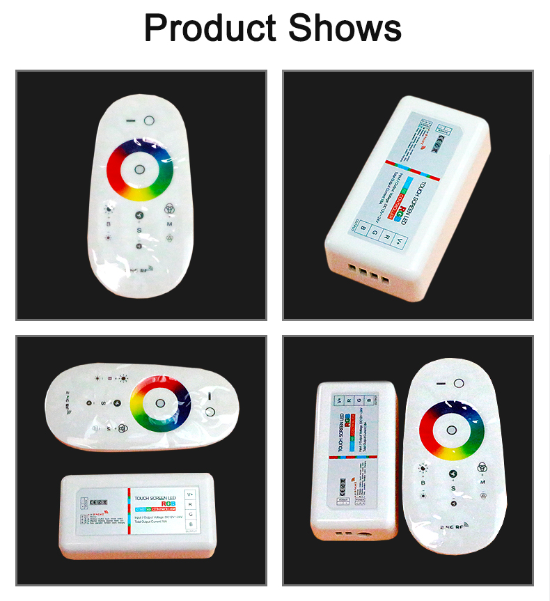 2.4g Touch Remote Control Rgbw Led Strip Controller - Dc12-24v, High ...