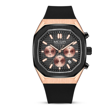 Men's Multifunctional Quartz Watch with Calendar - Square Fashion Sports Watch