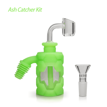 4.96" Silicone&Glass Ash Catcher Kit