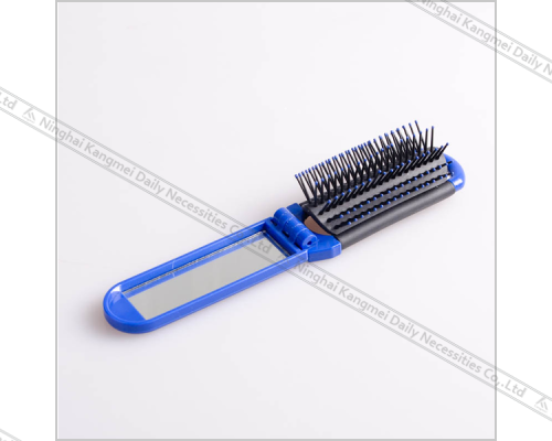 Travel essentials folding comb with mirror