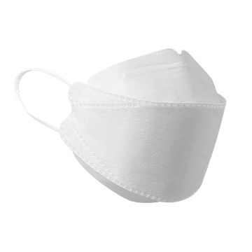 Máscara facial em formato de peixe com design dobrável