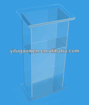 Clear Acrylic Lectern Podium For Hotel /Church Podium