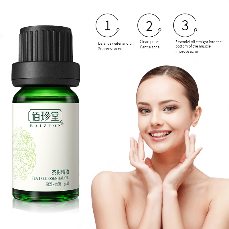 10ml Treatment Face Serum Tea Tree Essential Oil Remove Dark Spots Ance Burn Scar Smooth Skin Care Facial Essence Cream TSLM2