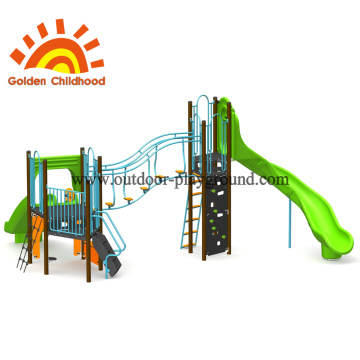 Simple Green Play Slide For Children