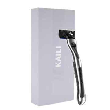 KAILI Five Stainless Steel Blade Cartridge Pivoting Head Metal Handle Shaving Razor for Men