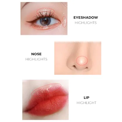 Natural OEM Pen Highlighter Stick Highlighter Makeup No Logo Highlighter Pen