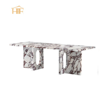 Luxury Modern Carrara White Marble Round Dining Table