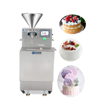 Automatic Round Cake Icing and Decorating Machine for Birthday Cakes