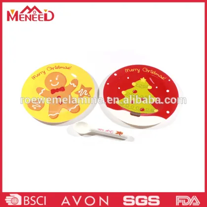 Merry Christmas melamine serving plates and dishes sets