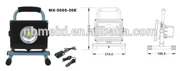 New stlyle waterproof 20watt rechargeable flood light