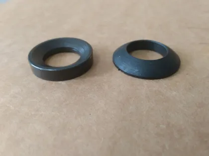 Black flat washer fasteners gasket