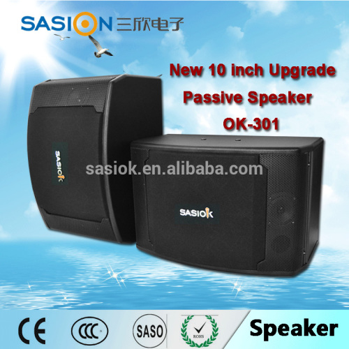 Upgraded 10'' professional passive karaoke tower pro audio powered speaker