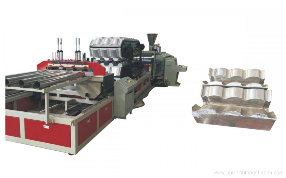 PVC wave/glazed tile single and multi-layer extrusion line