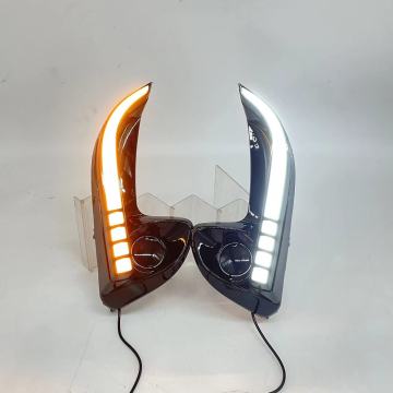 LED DRL diurno com luz com indicador de sinal de giro para Toyota Vios 2019-2022