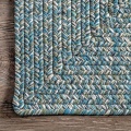 Teal colour Nuloom outdoor exterior balcony rugs