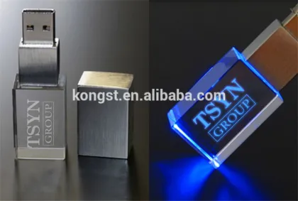 Crystal and 8g lucid usb flash drive with UDP chip