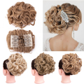 Pettine grande riccio sintetico chignon updo copricapo per capelli