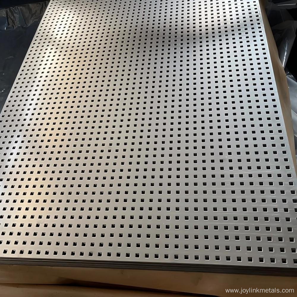 Square hole perforated metal