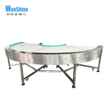 Modular Flat Top Curving Conveyor Belt