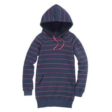 Girl\'s Long Hoody Hoodie Sweatshirt  Outwear with Stripes