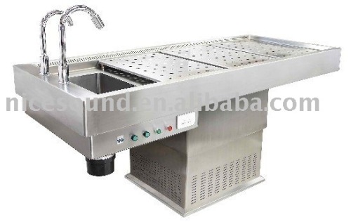 Twin exhaust multifunctional powerful forensic dissecting tools postmortem morgue refrigerator freezer autopsy necropsy table