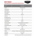 I-High Quifreif Rack 48V 100AH ​​Ibhethri le-Lithium le-Lithium