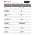 Batteria al litio ricaricabile da rack a 48 V ad alta qualifica