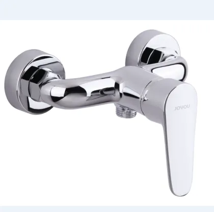 Hot and cold water faucet double shower faucet