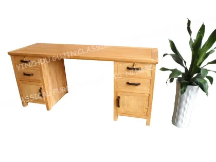 Solid Elm Wood Desk Office Table