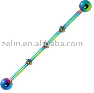 tatanium plated ear ring,plug tunnel jewelry