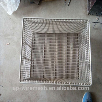 folding metal box,metal turnover basket,storage cage