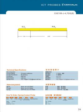 Cable Harness Probe Pogo Pin CHZ199 Series for Electronic Test