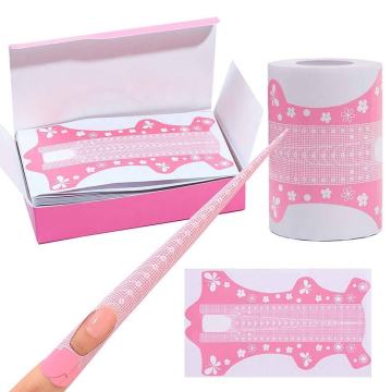 SK Professional: Custom Logo Extra Long Pink Nail System - Paper Nail Art Extension Gel, Acrylic, and Dual Nail Forms