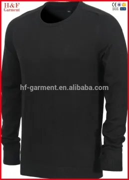 2016 newest model mens crewneck sweatshirt in black