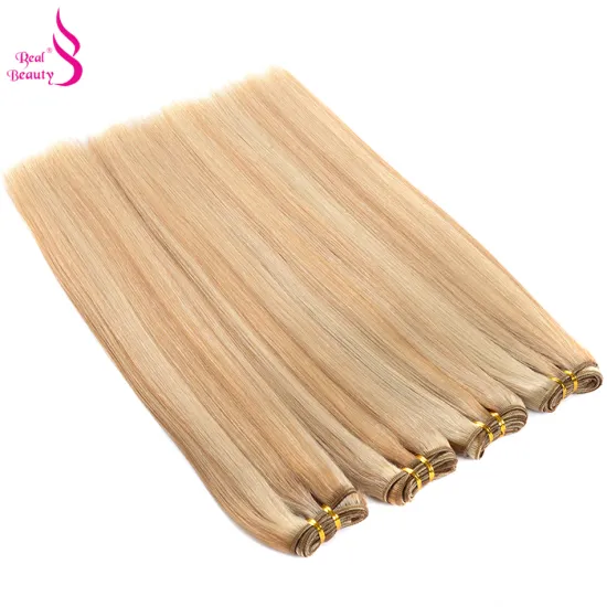 P27/613 Brazilian Straight Hair Bundles No Tangle Remy Hair Extensions Two Tone Hair weft Weave