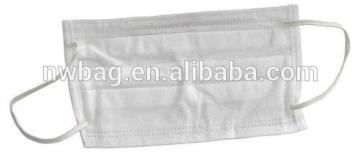 disposable full face mask,face mask with drawstring tie,disposable nonwoven face mask