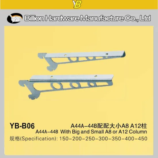 metal slotted glass bracket hanging bracket