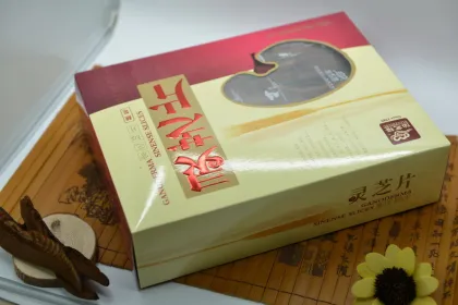 Natural organic lingzhi mushroom ganoderma lucidum slice