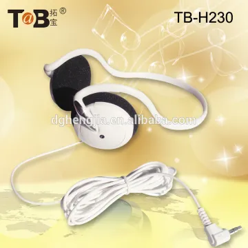 China wholesale free sample bright colored neck strap headphones back neck headphone for MP3 MP4 Ipod