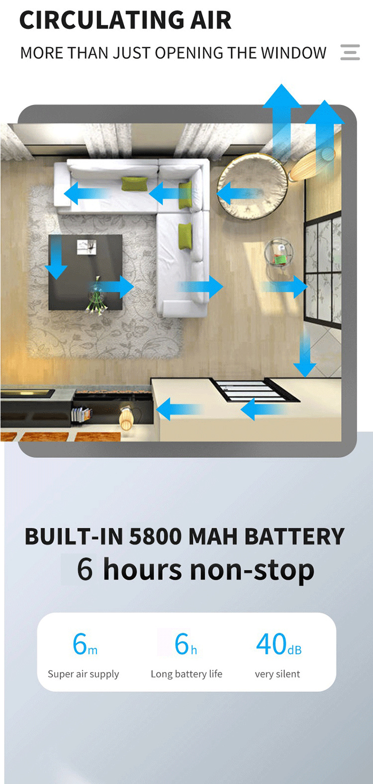 solar rechargeable fan