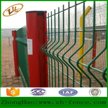 powder painted metal triangle bended fence