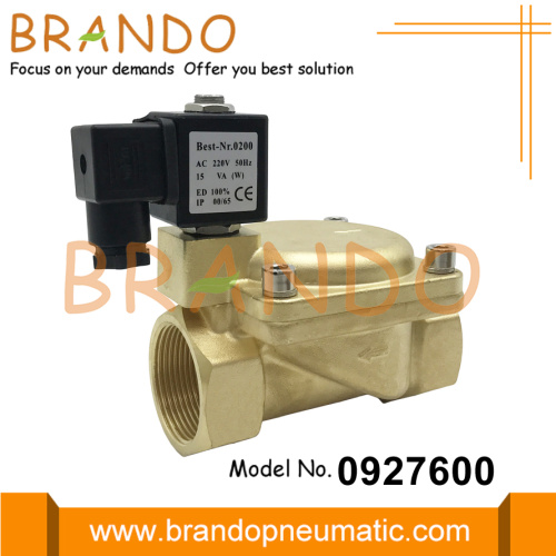 0927600 1 1/2'' Brass Solenoid Valve 24VDC 110VAC 220VAC