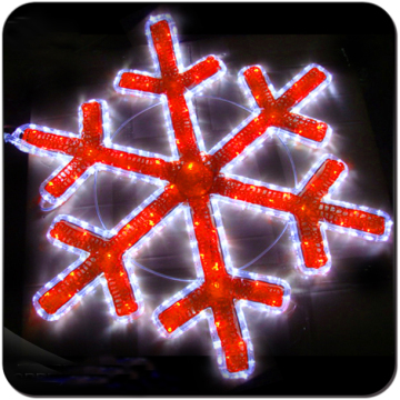 Weihnachtsdekor Weihnachten führte Schneeflockenlichtdekoration