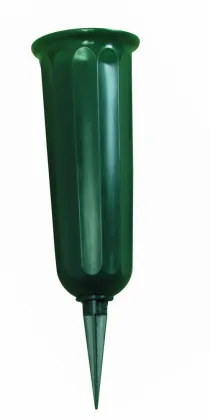 Plastic cemetery vases Metal cone vases water tube