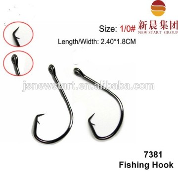 73811/0 black or red color sport circle fishing hook making