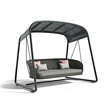 Hot Sale Outdoor Patio Swing Chairs with Canopy for Balcony