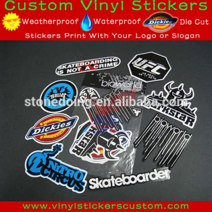 Custom vinyl static cling sticker, car body stickers
