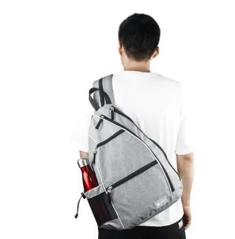 Adjustable Crossbody Pickleball Paddle Backpack for Men and Women